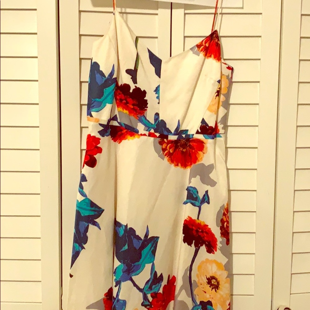 Banana Republic Fit and Flare satin dress size 14